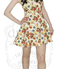 Dr Faust Red Apples Cute Mini Dress - Elizabeth