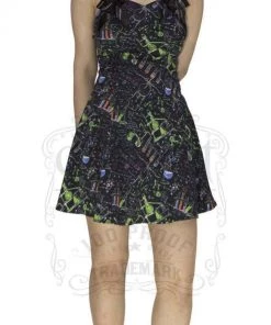 Dr Faust DRESSES Alchemist Black Mini Dress - Kayleigh