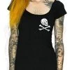 Dr Faust DRESSES Jolly Roger Black Mini Dress - Blake