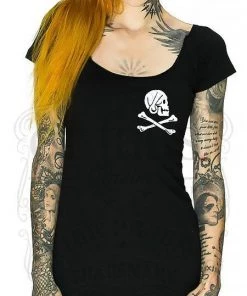 Dr Faust DRESSES Jolly Roger Black Mini Dress - Blake