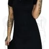 Dr Faust DRESSES Scorpions On Collar Long Black Maxi Dress - Natasha