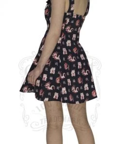 Dr Faust DRESSES Lucky Cat Good Luck Mini Dress - Iris 9 Dr Faust DRESSES Lucky Cat Good Luck Mini Dress - Iris