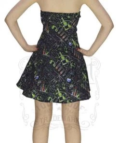 Dr Faust DRESSES Alchemist Black Mini Dress - Kayleigh