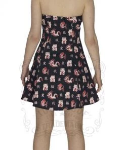 Dr Faust DRESSES Lucky Cat Good Luck Mini Dress - Iris 10 Dr Faust DRESSES Lucky Cat Good Luck Mini Dress - Iris