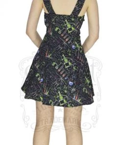 Dr Faust DRESSES Alchemist Black Mini Dress - Kayleigh