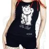 Dr Faust OMEN COLLECTIONNEW Japanese Out Of Luck Cat Women's Black Vest - Erika 1 Dr Faust OMEN COLLECTIONNEW Japanese Out Of Luck Cat Women's Black Vest - Erika