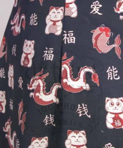 Dr Faust DRESSES Lucky Cat Good Luck Mini Dress - Iris 11 Dr Faust DRESSES Lucky Cat Good Luck Mini Dress - Iris