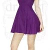 Dr Faust Royal Purple Mini Summer Dress - Millie