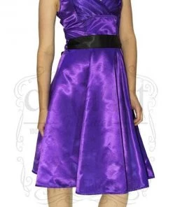 Dr Faust Draped Heart Silk Red Midi Dress - Quinn DRESSES