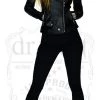 Dr Faust JACKETS Leather Black Biker Jacket - Vor
