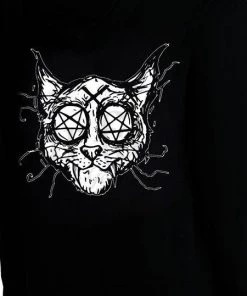 Dr Faust Hellcat Men's Black Hoodie - Mason OMEN COLLECTIONNEW