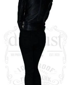 Dr Faust JACKETS Leather Black Biker Jacket - Vor