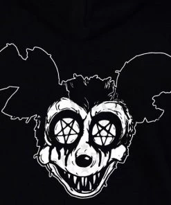 Dr Faust Psycho Mickey Men's Black Hoodie - Sean OMEN COLLECTIONNEW 9 Dr Faust Psycho Mickey Men's Black Hoodie - Sean OMEN COLLECTIONNEW