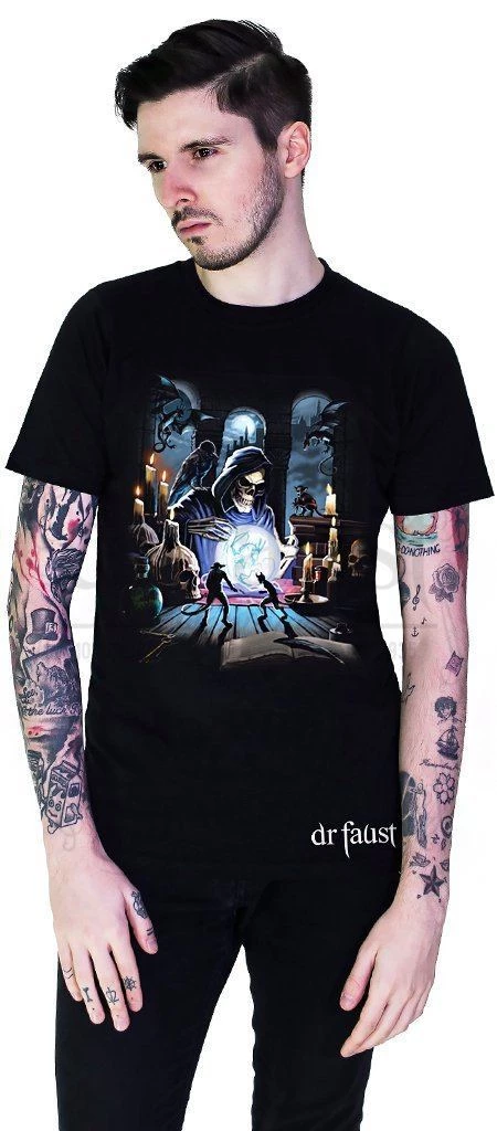 Dr Faust Death's Lair Black T-Shirt - Ryan 3 Dr Faust Death's Lair Black T-Shirt - Ryan