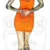 Dr Faust DRESSES Guantanamo Bay Orange Mini Dress - Alca