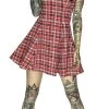 Dr Faust Alternative Tartan Mini Dress - Jordan