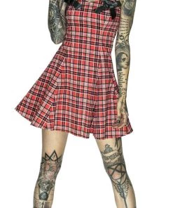 Dr Faust Alternative Tartan Mini Dress - Jordan