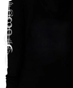 Dr Faust Alien Symbols Men's Black Hoodie - Santos OMEN COLLECTIONNEW