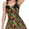 Dr Faust Birds Of Paradise Mini Dress - Avery