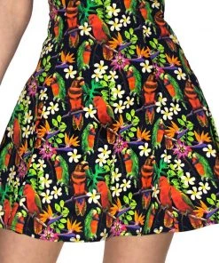 Dr Faust Birds Of Paradise Mini Dress - Avery