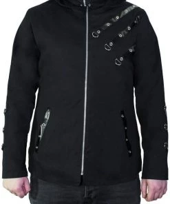 Dr Faust JACKETS D-Ring Black Goggles Short Cotton Jacket - Abel