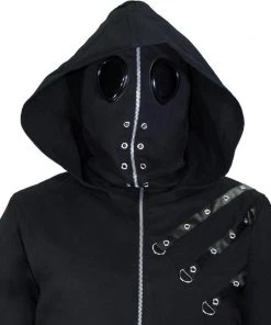 Dr Faust JACKETS D-Ring Black Goggles Short Cotton Jacket - Abel