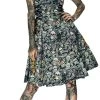 Dr Faust DRESSES Candy Skulls Midi Dress - Vivian