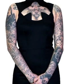 Dr Faust store 24 Dr Faust Cat Ears Black Bodycon Mini Dress - Catherine