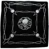 Dr Faust Chains & Skulls Black Cotton Bandana - Dale