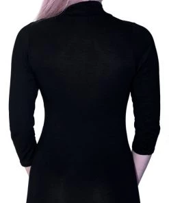 Dr Faust Choker Bodycon Black Mini Dress - Darcey