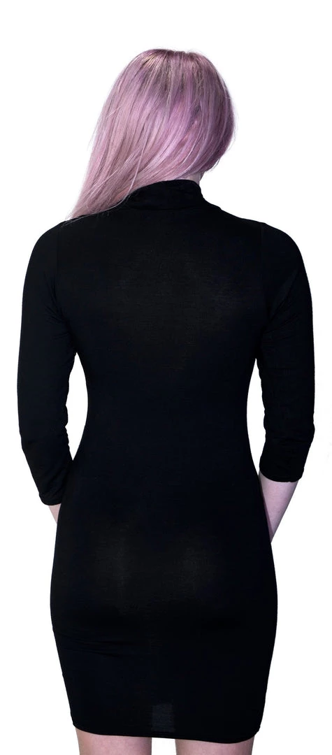Dr Faust Choker Bodycon Black Mini Dress - Darcey 4 Dr Faust Choker Bodycon Black Mini Dress - Darcey