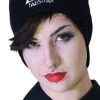 Dr Faust Evil Eye Faustian Black Beanie - Circe ACCESSORIES