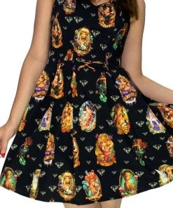 Dr Faust Diamonds And Characters Black Mini Dress - Ariana 7 Dr Faust Diamonds And Characters Black Mini Dress - Ariana