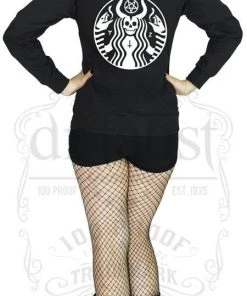 Dr Faust OMEN COLLECTIONNEW Gothbucks Women's Black Hoodie - Astrid