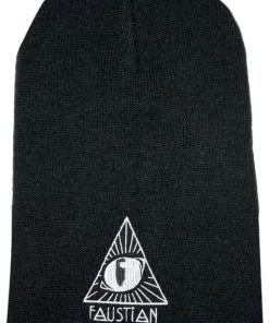 Dr Faust 3rd Evil Cat Eye Black Beanie - Gayle