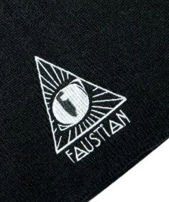 Dr Faust 3rd Evil Cat Eye Black Beanie - Gayle