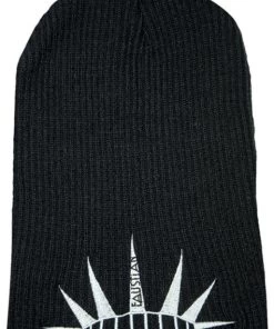 Dr Faust Spiky Tiara Embroidered Black Beanie - Justice ACCESSORIES