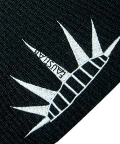 Dr Faust Spiky Tiara Embroidered Black Beanie - Justice ACCESSORIES