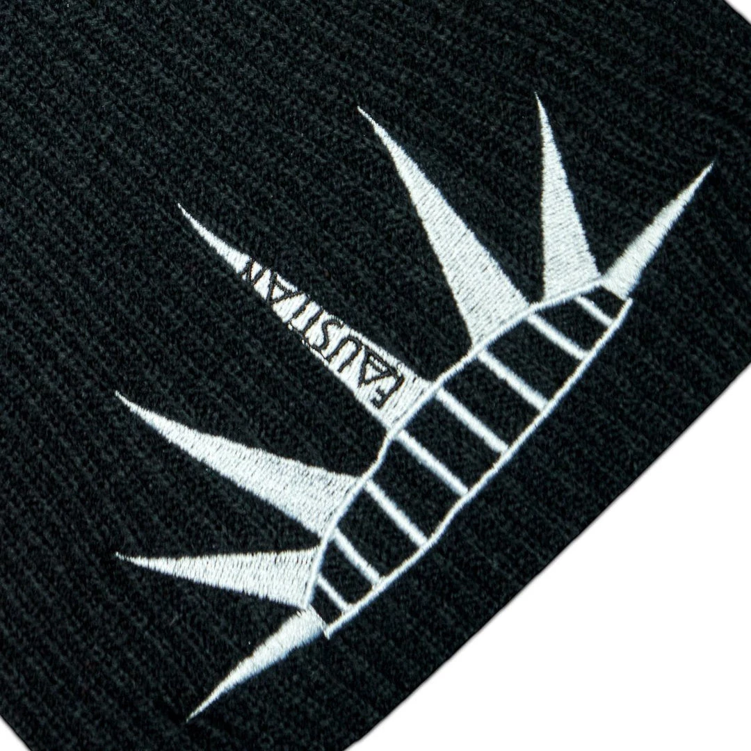 Dr Faust Spiky Tiara Embroidered Black Beanie - Justice ACCESSORIES 4 Dr Faust Spiky Tiara Embroidered Black Beanie - Justice ACCESSORIES