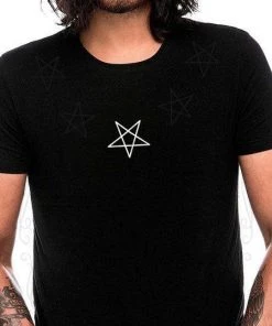 Dr Faust Pentagram Necklace Black T-Shirt - Edwin T-SHIRTS & HOODIES