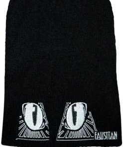Dr Faust ACCESSORIES Evil Cat Eyes Black Beanie - Evanora