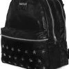 Dr Faust Faustian Star Vegan Leather Black Backpack - Mamba