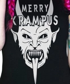 Dr Faust OMEN COLLECTIONNEW Festive Gothmas Krampus Black T-Shirt - Saturnalia