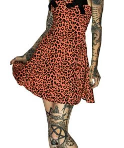 Dr Faust Fire Leopard Mini Dress - Jessica