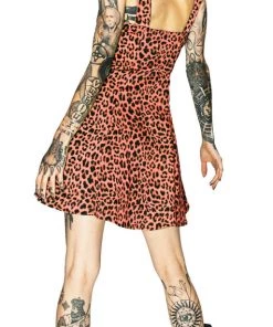 Dr Faust Fire Leopard Mini Dress - Jessica