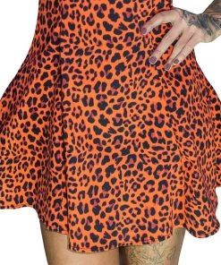 Dr Faust Fire Leopard Mini Dress - Jessica