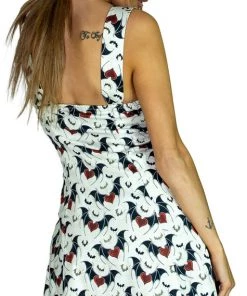 Dr Faust DRESSES Flying Red Hearts Mini Dress - Lillian