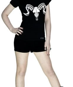 Dr Faust OMEN COLLECTIONNEW Goat Skull Baphomet T-Shirt - Luisa