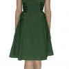 Dr Faust Raw Silk Green Midi Dress - Julianna DRESSES