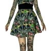 Dr Faust DRESSES Hieroglyphs Print Mini Dress - Anaya